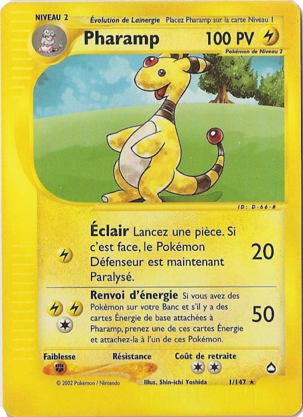 Pharamp 001 Pokémon-e Aquapolis