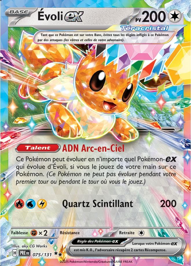 Évoli ex 075 Ecarlate & Violet Evolutions Prismatiques EV085